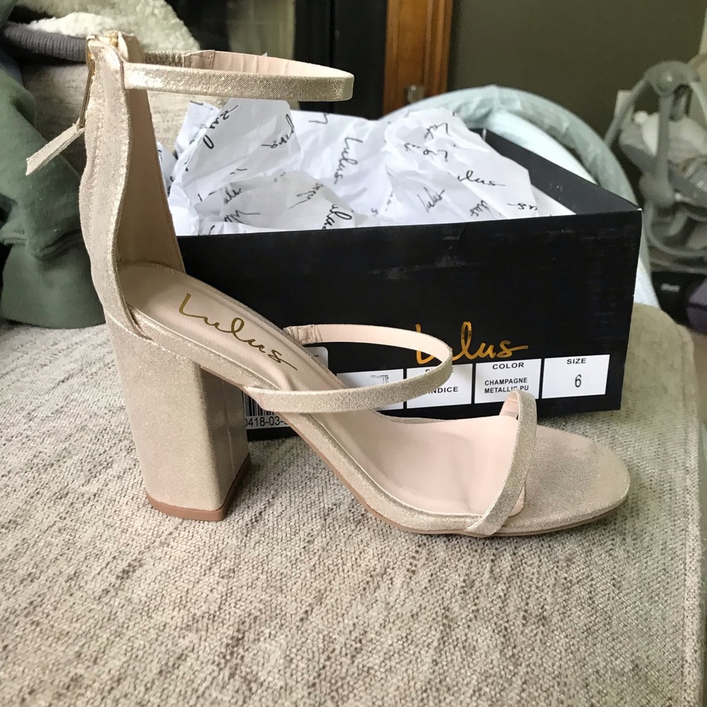 Champagne heels